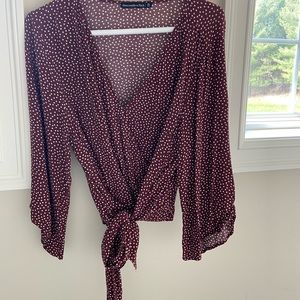 American Eagle wrap top